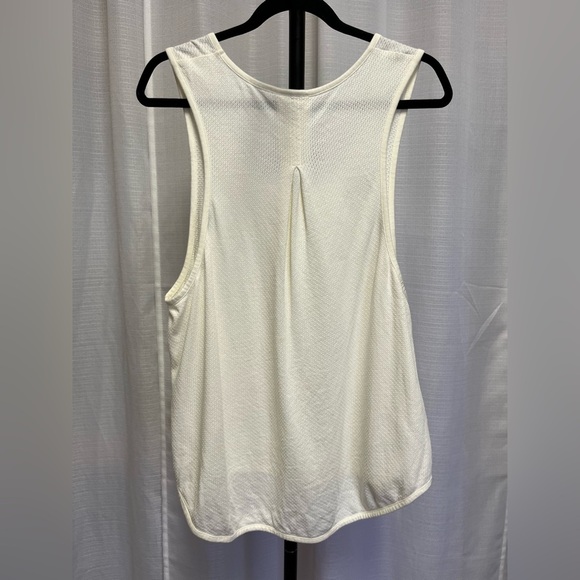 Varley textured cream high - low Tank | size Large - Picture 3 of 6